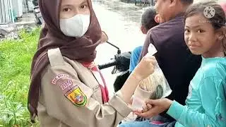 Siswa siswi SMAN 1 Tarumajaya berbagi melalui kegiatan RANTANG PRAMUKA 20-21 April 2022