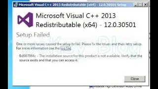 CARA MENGATASI Microsoft Visual C++ 2013 x64 cant uninstall setup failed error code 0x8007064c