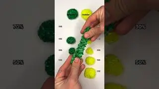 Slime Color Mixing 💛💚