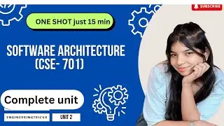 Software Architecture complete unit- 2 in 15 min😳in hindi/english|Rgpvexam|7thsem|CSE#youtubevideo
