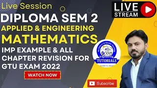 DIPLOMA SEM 2 MATHEMATICS IMP EXAMPLE AND ALL REVISION || APPLIED & ENGINEERING MATHEMATICS || GTU