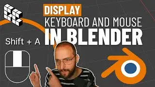 How to Display Keyboard and Mouse Input in Blender 4.1 - Screencast Keys add-on