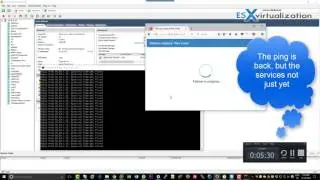 VMware VCSA 6.5 HA Failover Test