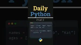 How to iterate over two lists in Python with  the Zip function #pythonforbeginners #dailypython