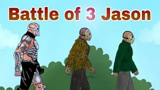 🔥 Battle of Uber Jason X vs Zombie Jason vs Human Jason [Dc2] Horror 2d Animation Film