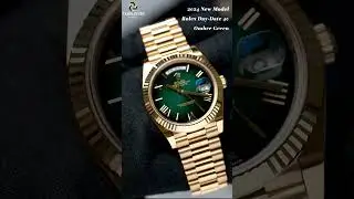 2024 Rolex Day-Date NEW RELEASE Green Ombré Roman Dial Yellow Gold President Ref. 228238 Full Set