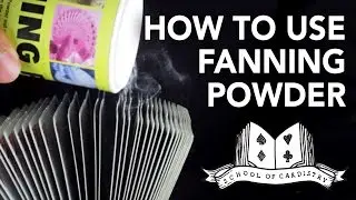 Cardistry for Beginners: Basics - How to Use Fanning Powder Tutorial