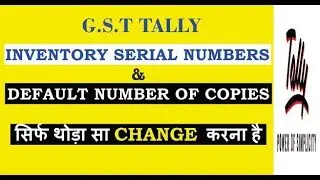 How to set serial number in gst invoice|print date and time in invoice |tally configuration setting