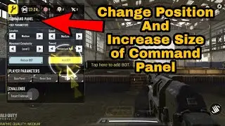 How to Reposition Command Panel in Training Mode | Change Size and Postion of Command Panel