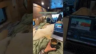 So COZY 🚐 #vanlife #offgrid