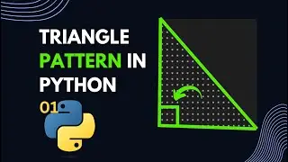 #1 Right Angle Triangle pattern In Python  || Star Pattern || Pattern Series (Hindi/Urdu) #python