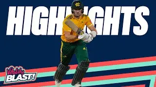 Joe Clarke In The Runs | Nottinghamshire v Worcestershire - Highlights | Vitality Blast 2022