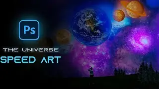 Speed Art | The solar system!!  (photoshop) |Universe art | Gradeit