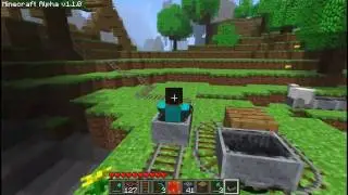 Big roller coaster in Minecraft! (And some funny stuff at the end)