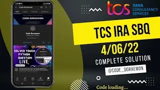 FULLY EXPLAINED |TCS IRA PYTHON 14TH JULY SOL|TCS PRA PYTHON|TCS CPA|TCS OPA|TCS PYTHON|CPA SBQ |PRA
