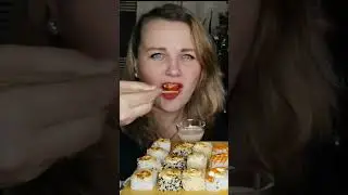Mukbang Sushi Rolls Russian 