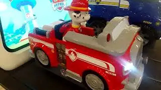 2010s Coin Operated Fire Truck Kiddie Ride PAW Patrol Marshall