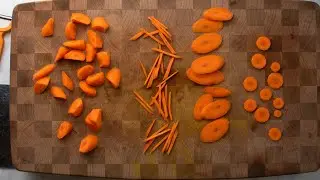 Knife Skills: 4 Basic Cuts for Carrots