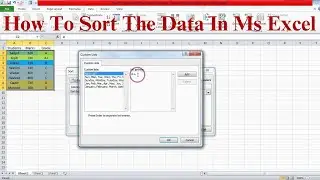 How To Sort The Data In A Range Or Table In Ms Excel