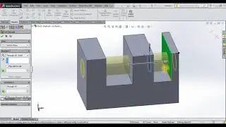 EXTRUDE CUT IN SOLIDWORKS ||SOLIDWORKS SOLID MODELLING