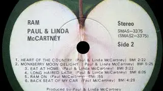 Paul McCartney - 1971 - Ram [Side-2](1st USA Apple Winchester Vinyl){VM95ML●ART DJ Pre II}