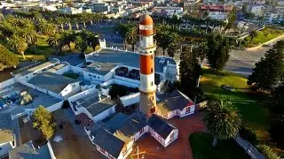 SWAKOPMUND NAMIBIA AERIAL DRONE EVENING VIDEO | СВАКОПМУНД НАМИБИЯ АФРИКА ВЕЧЕРНЕЕ АЭРОВИДЕО