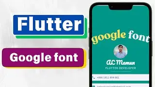 Flutter Custom Font Tutorial | How to Add External Fonts in Flutter | Flutter Widgets [Bangla]