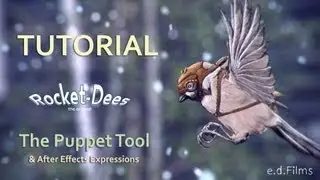 How To Animate a Flying Rocket-Dee with Adobe After Effects | Puppet Tool Animation Tutorial