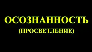 Осознанность – это смысл нашего нахождения на Земле.