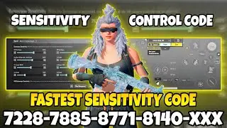 BGMI NEW UPDATE BEST SENSITIVITY CODE | BGMI 4 FINGER CLAW CONTROL
