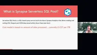 Andy Cutler:Building a Data Warehouse Dimensional Model using Azure Synapse Analytics SQL Serverless