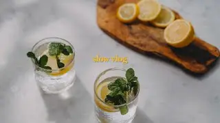 Cinematic Slow Vlog (Cocktails, Baking, Christmas, Cleaning) 4K Stereo Sound ASMR | English Subs #2