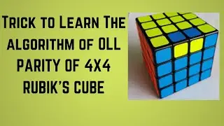 OLL PARITY 4X4 RUBIK'S CUBE