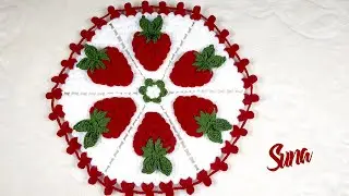 ❤️ HARİKA ve ÇOK KOLAY! 🍓 Çilek Lif Modeli Yapımı (Tasarım: Zarife Gönül)