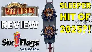 Most SHOCKING New Coaster? Georgia Gold Rusher Full Review Six Flags Over Georgia