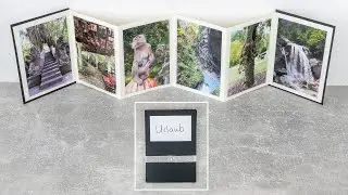 Fotoalbum im Leporello Stil basteln | DIY Geschenkidee | Foto Leporello selber machen