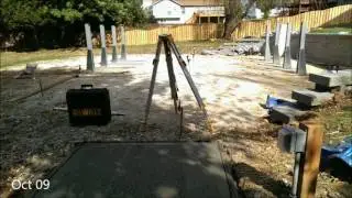 TimeLapse of Pool work from Oct 7 - Oct 14