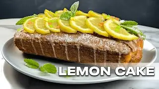 My husband asks me to make this CAKE every day! Very Soft & Moist Lemon Cake / Egg-free / Vegan