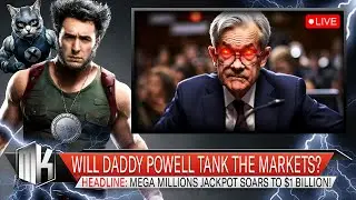 Chair Powell Speaks Live, Markets Fall Hard & New Options Trades || The MK Show
