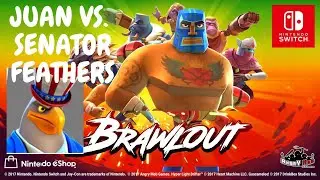 Brawlout One on One - Juan vs. Senator Feathers / Apunaut vs. Mako [Nintendo Switch]