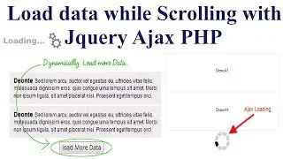 Load data while Scrolling with Jquery Ajax PHP | Like Flipkart and Amazon 🔥🔥