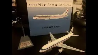 InFlight200 United A320 'Freindship' Retro Livery N475UA Unboxing And Review
