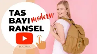 isi tas bayi ransel diaper bag buccubag gendong caramel pack