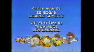 Garfield Saturday Morning cartoon ending credits Season Two (1989)