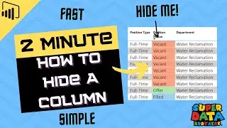 Hide Columns in Power BI | Power BI Tricks & Tutorials