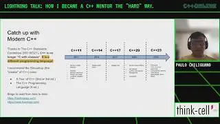 Lightning Talk: How I Became a C++ Mentor the 