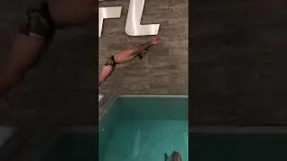 Platinum Mike Perry gracefully face plants into the cold plunge at the ufc performance institute