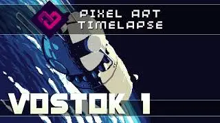 Pixel Art Timelapse - Vostok 1