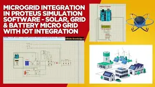 Microgrid simulation in Proteus | Solar, grid and battery integration in Proteus simulation 