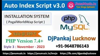 PagalWorld Script - Auto Index v3.0 - 2023 || Latest PHP Version 7.4 || JanuMusic | DjPankajLucknow